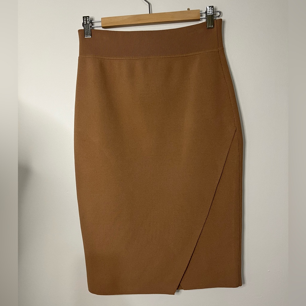 Kendal And Kylie Elegant Tan Skirt